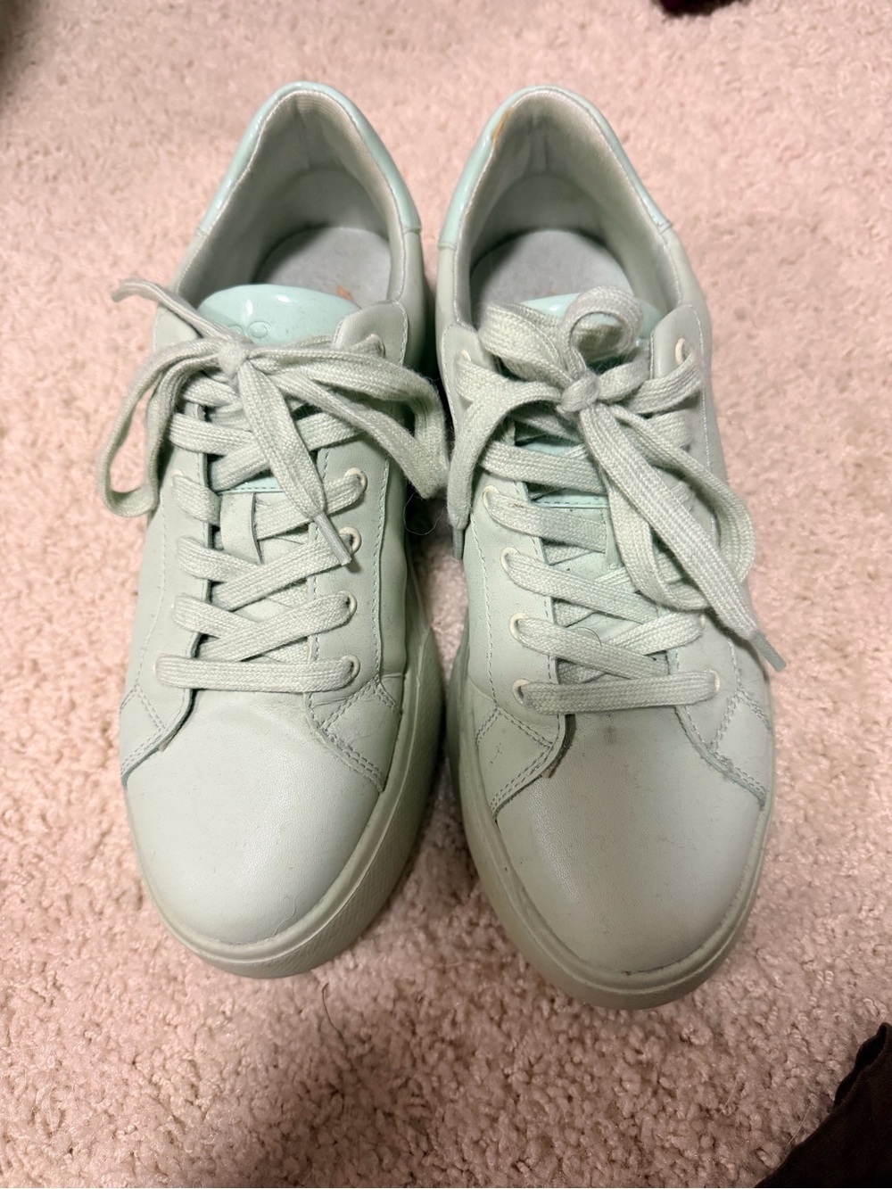 Aldo Mint Green Low-Top Sneakers